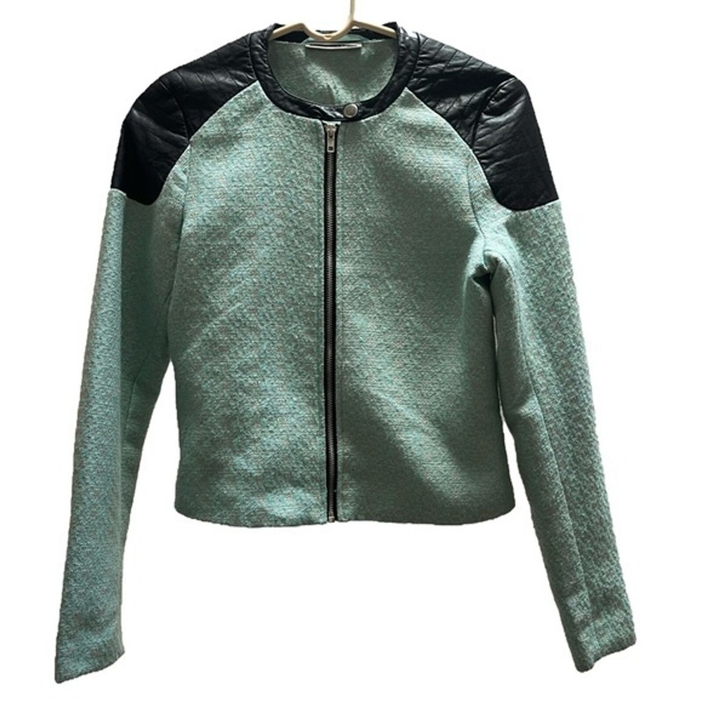 Noisy May Teal and Black Jacket Size Small